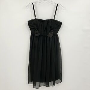 Maggy London Black Mini Bow Cocktail Dress